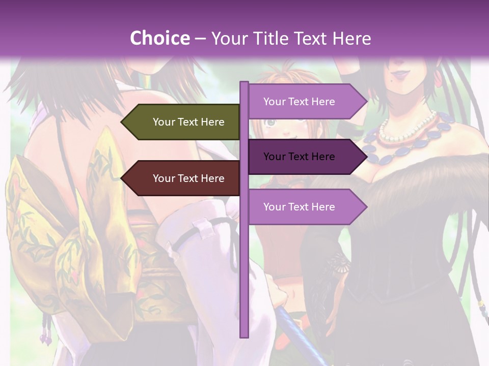 A Group Of Women Standing Next To Each Other PowerPoint Template