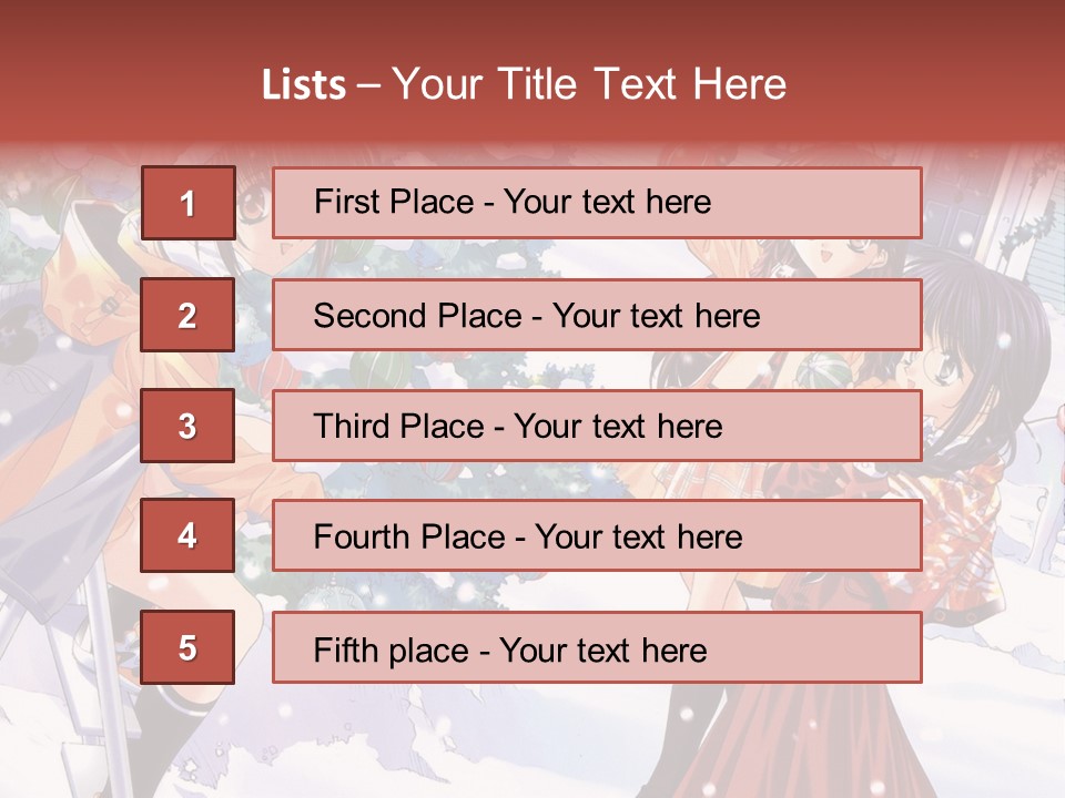 A Group Of People Standing In Front Of A Christmas Tree PowerPoint Template