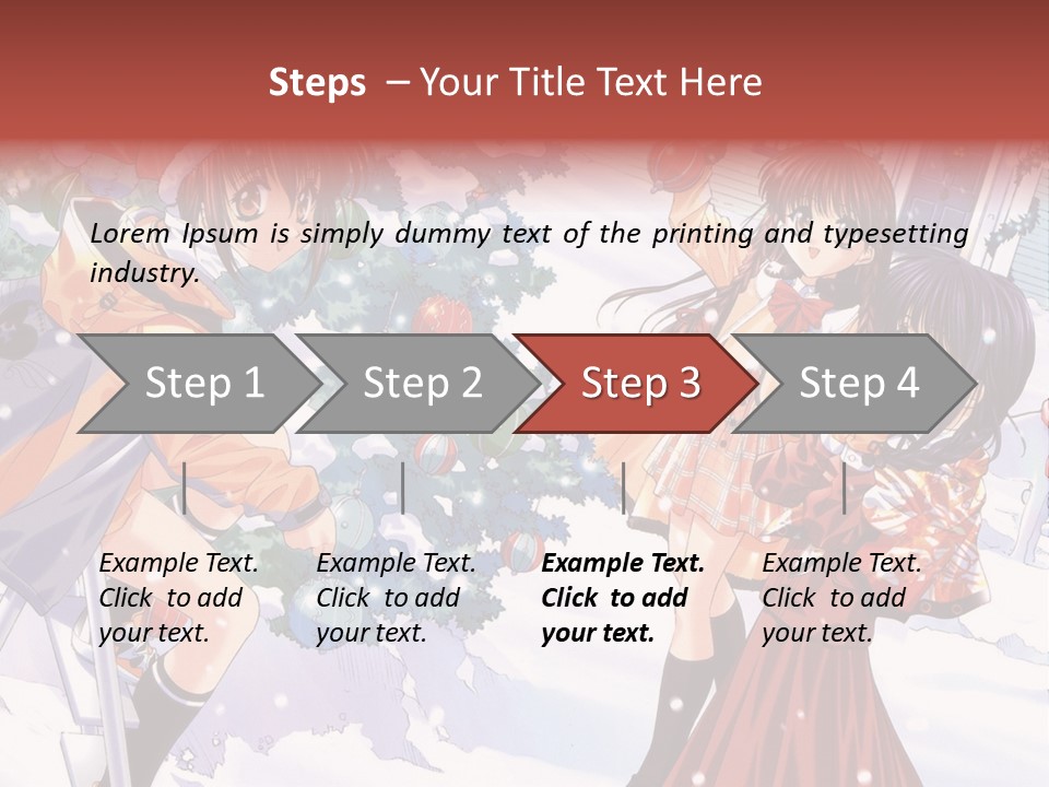 A Group Of People Standing In Front Of A Christmas Tree PowerPoint Template