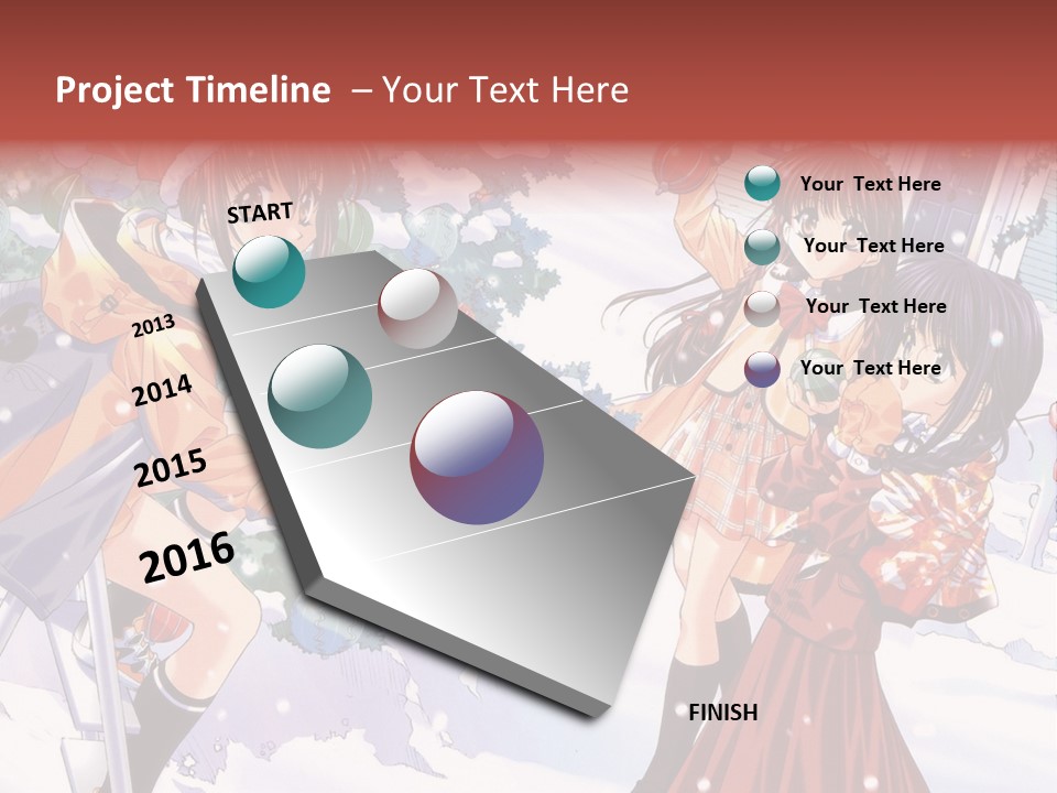 A Group Of People Standing In Front Of A Christmas Tree PowerPoint Template