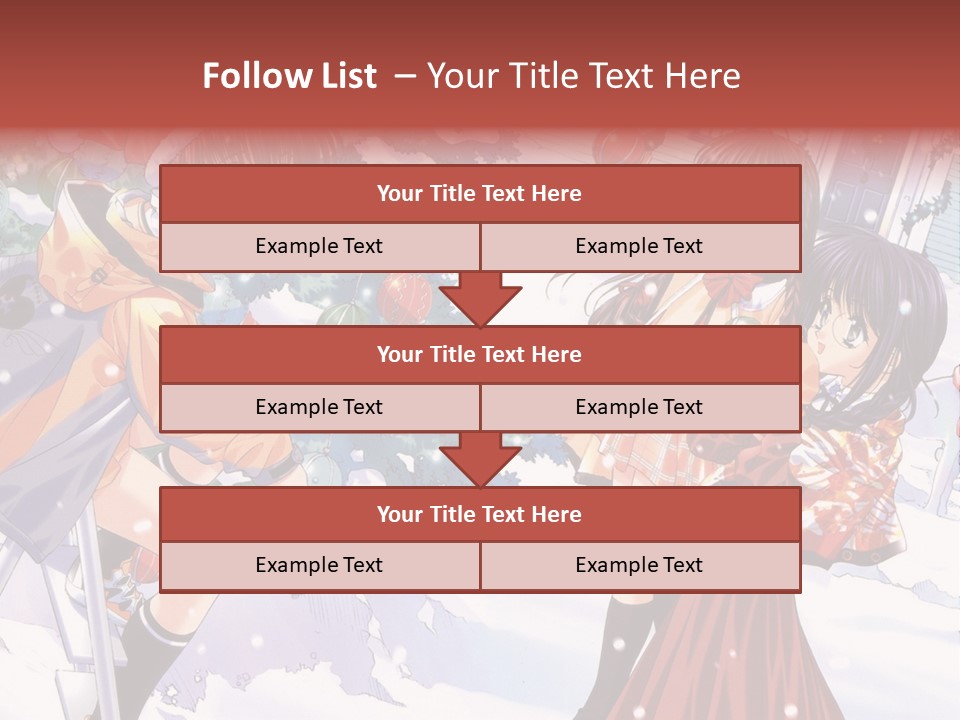 A Group Of People Standing In Front Of A Christmas Tree PowerPoint Template