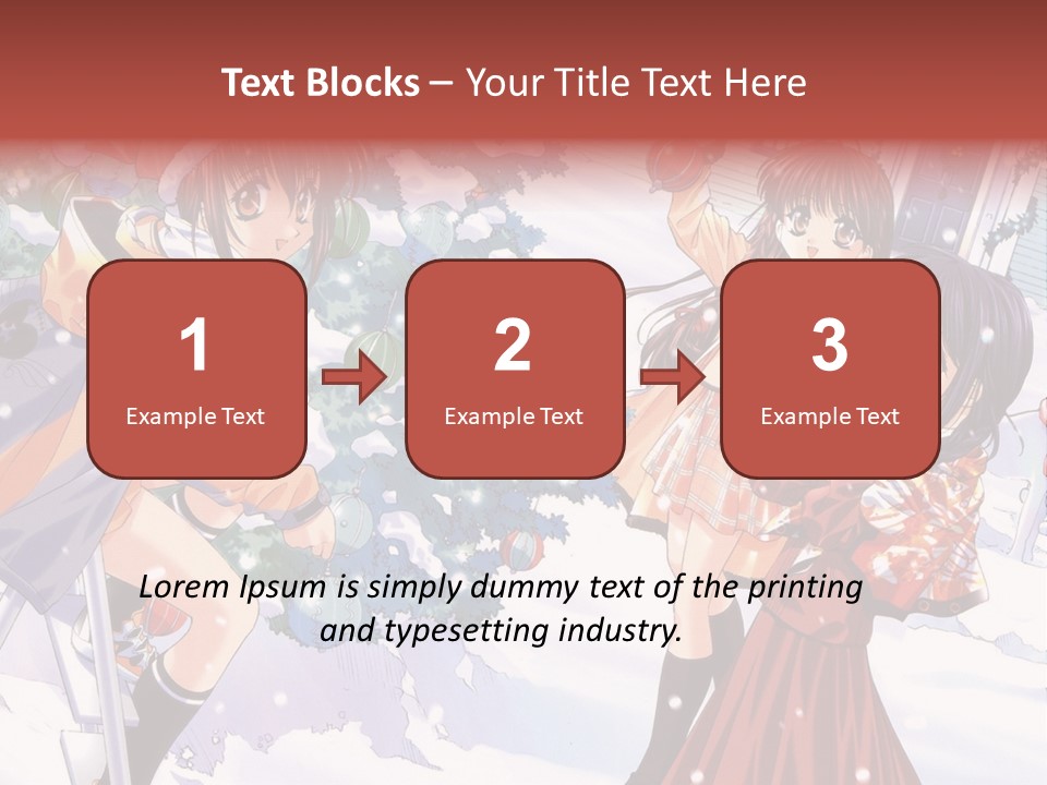 A Group Of People Standing In Front Of A Christmas Tree PowerPoint Template