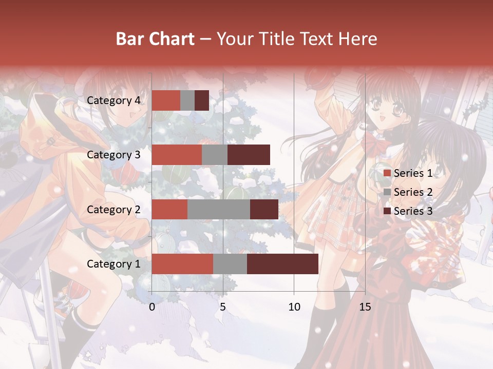 A Group Of People Standing In Front Of A Christmas Tree PowerPoint Template
