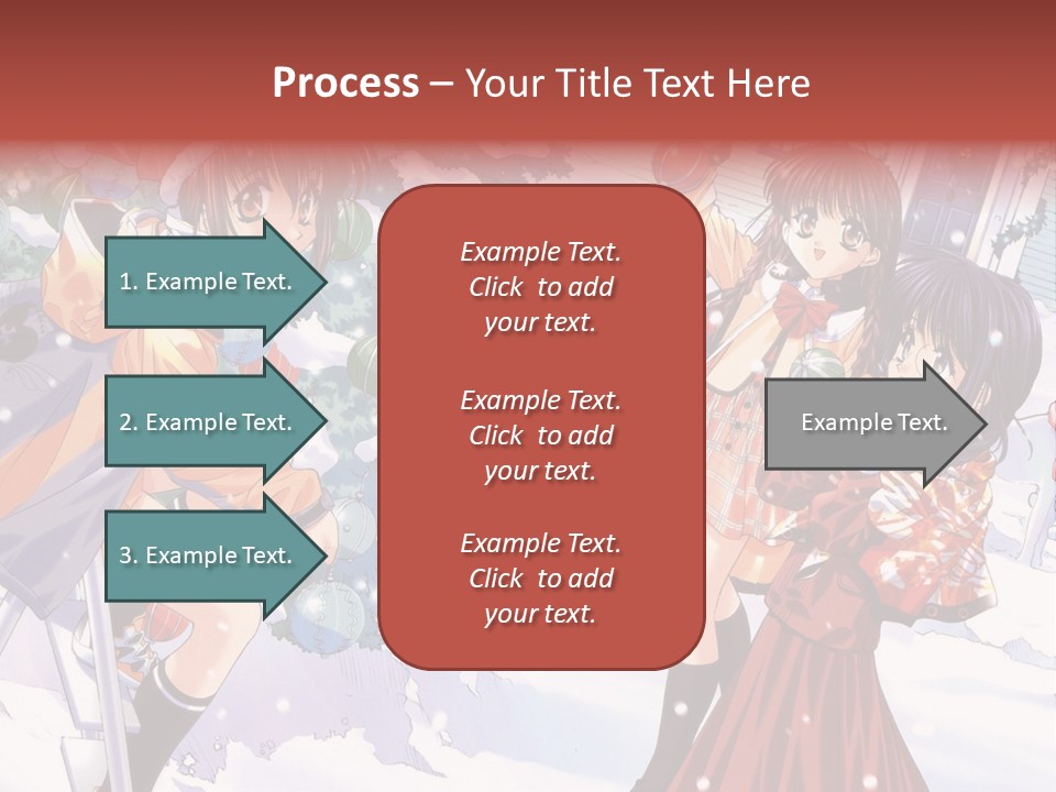 A Group Of People Standing In Front Of A Christmas Tree PowerPoint Template