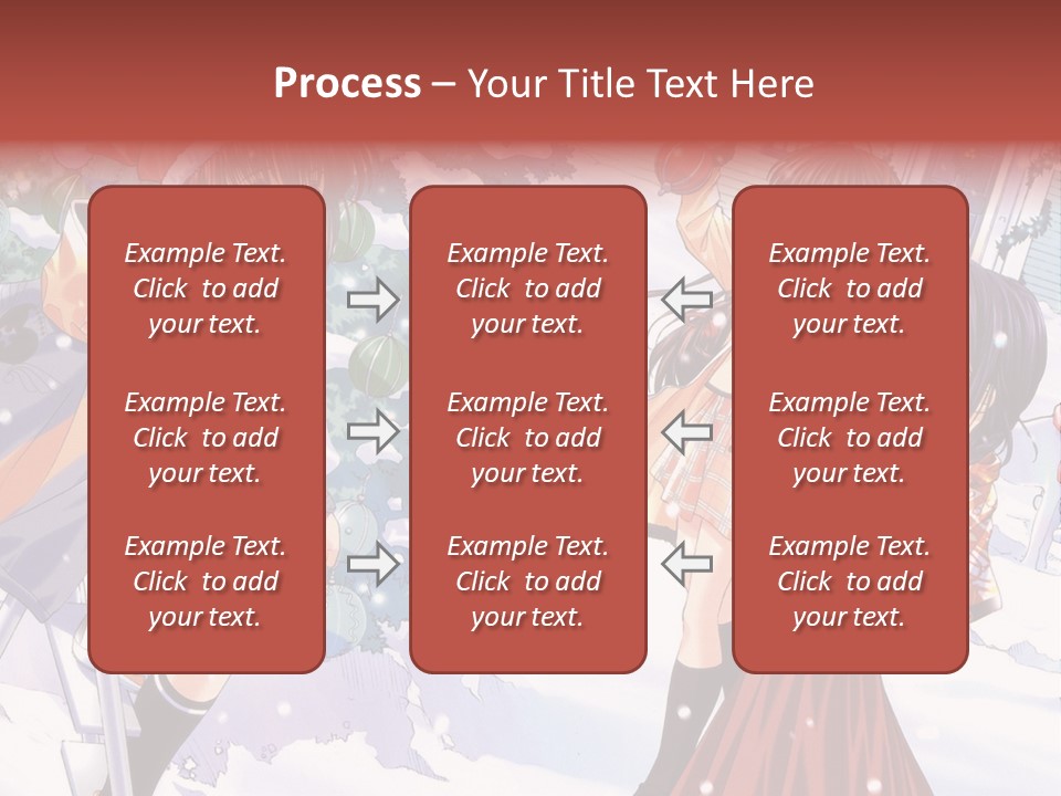 A Group Of People Standing In Front Of A Christmas Tree PowerPoint Template