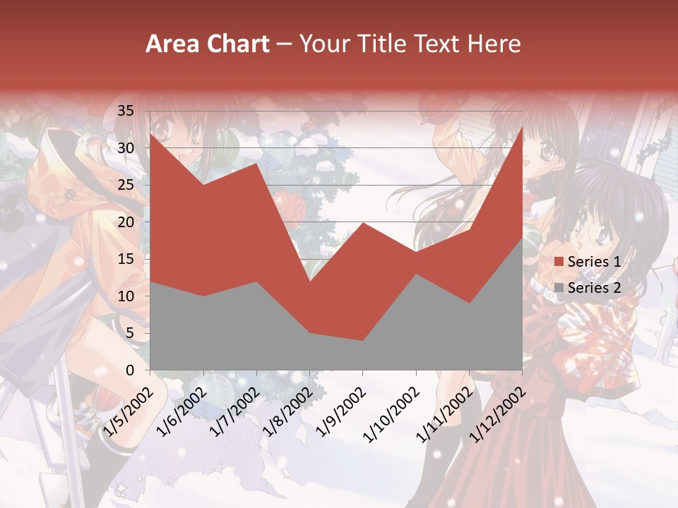A Group Of People Standing In Front Of A Christmas Tree PowerPoint Template