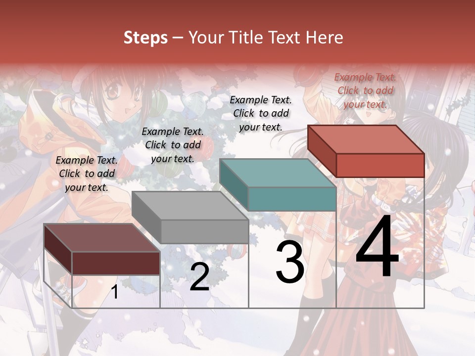 A Group Of People Standing In Front Of A Christmas Tree PowerPoint Template