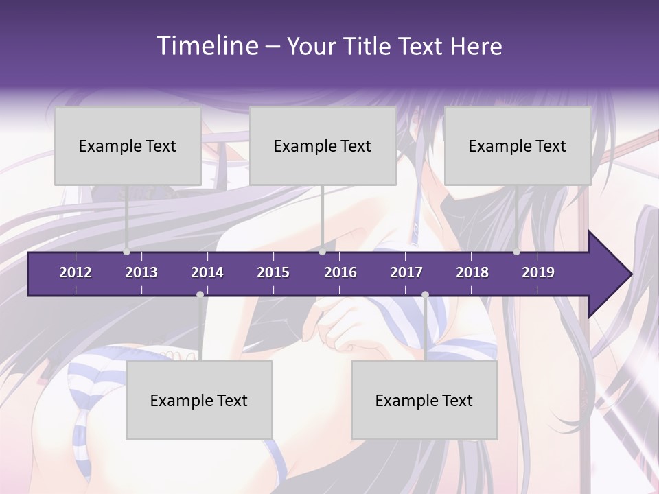 A Woman With Long Hair And Purple Eyes Is Posing For A Picture PowerPoint Template