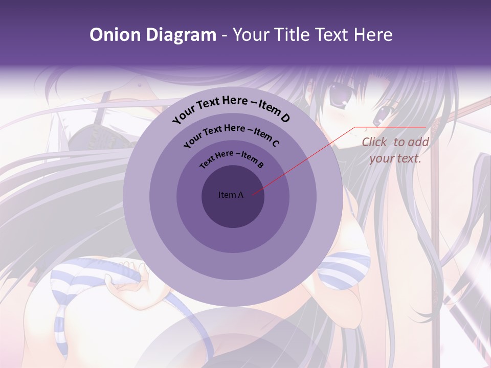 A Woman With Long Hair And Purple Eyes Is Posing For A Picture PowerPoint Template