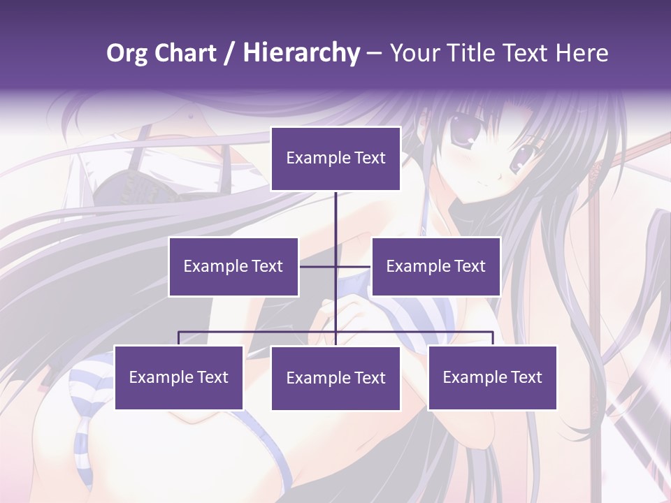 A Woman With Long Hair And Purple Eyes Is Posing For A Picture PowerPoint Template