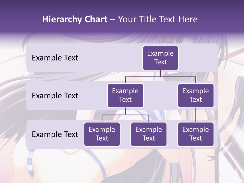 A Woman With Long Hair And Purple Eyes Is Posing For A Picture PowerPoint Template