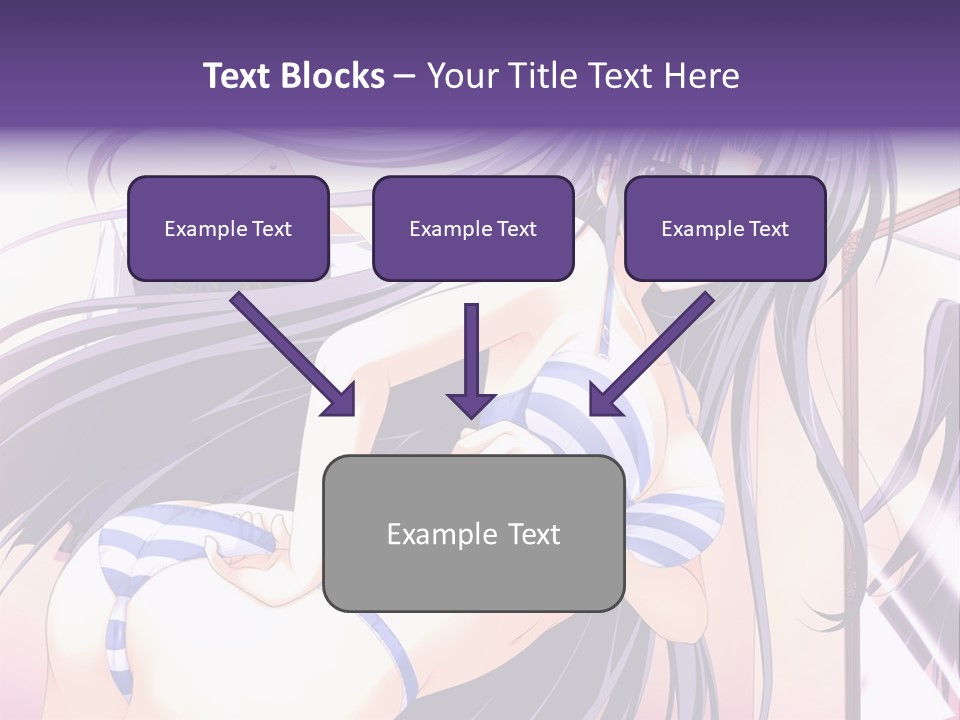 A Woman With Long Hair And Purple Eyes Is Posing For A Picture PowerPoint Template