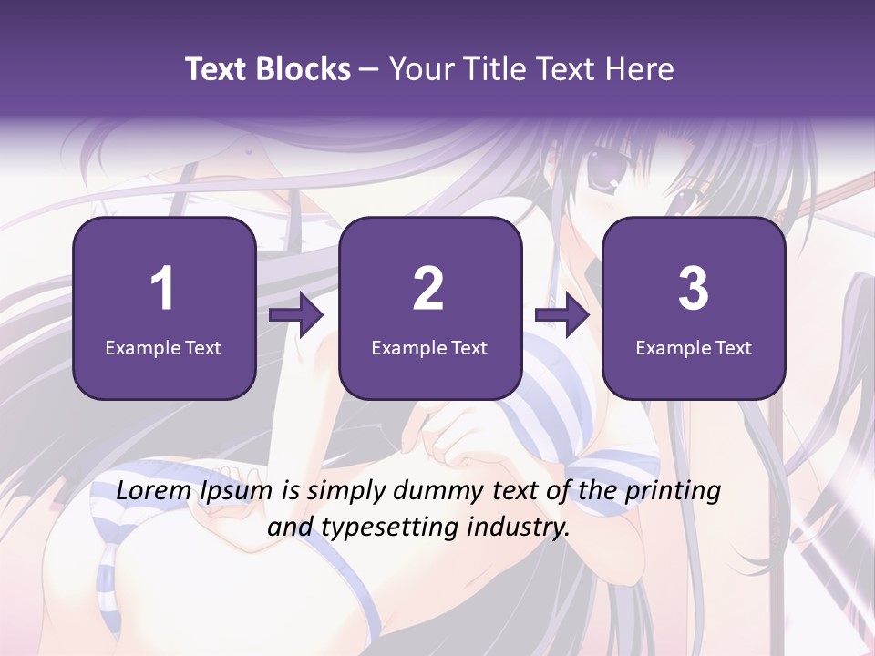 A Woman With Long Hair And Purple Eyes Is Posing For A Picture PowerPoint Template