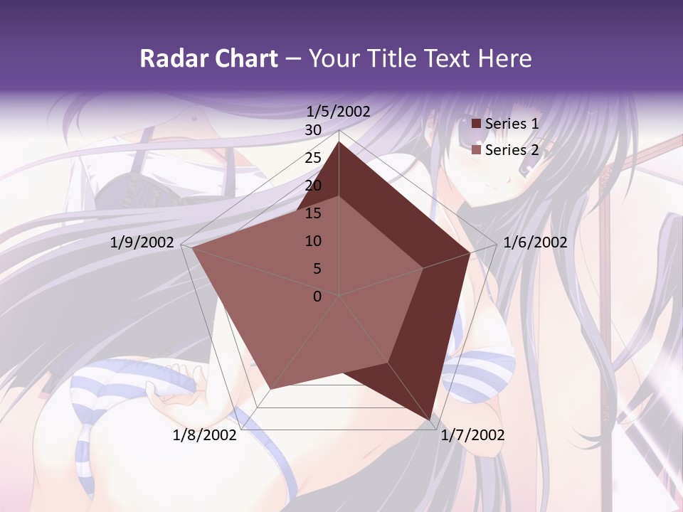 A Woman With Long Hair And Purple Eyes Is Posing For A Picture PowerPoint Template