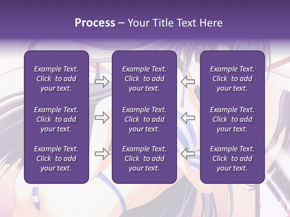 A Woman With Long Hair And Purple Eyes Is Posing For A Picture PowerPoint Template