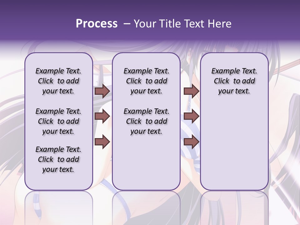 A Woman With Long Hair And Purple Eyes Is Posing For A Picture PowerPoint Template