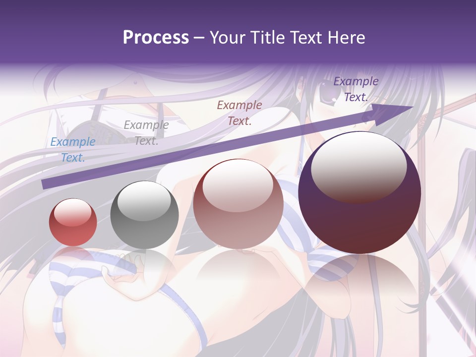 A Woman With Long Hair And Purple Eyes Is Posing For A Picture PowerPoint Template