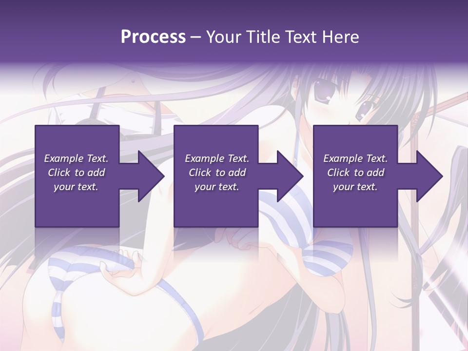 A Woman With Long Hair And Purple Eyes Is Posing For A Picture PowerPoint Template