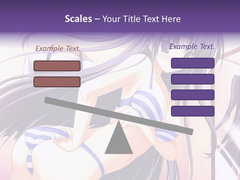 A Woman With Long Hair And Purple Eyes Is Posing For A Picture PowerPoint Template