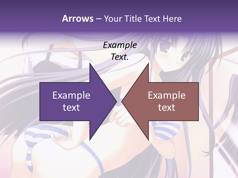 A Woman With Long Hair And Purple Eyes Is Posing For A Picture PowerPoint Template