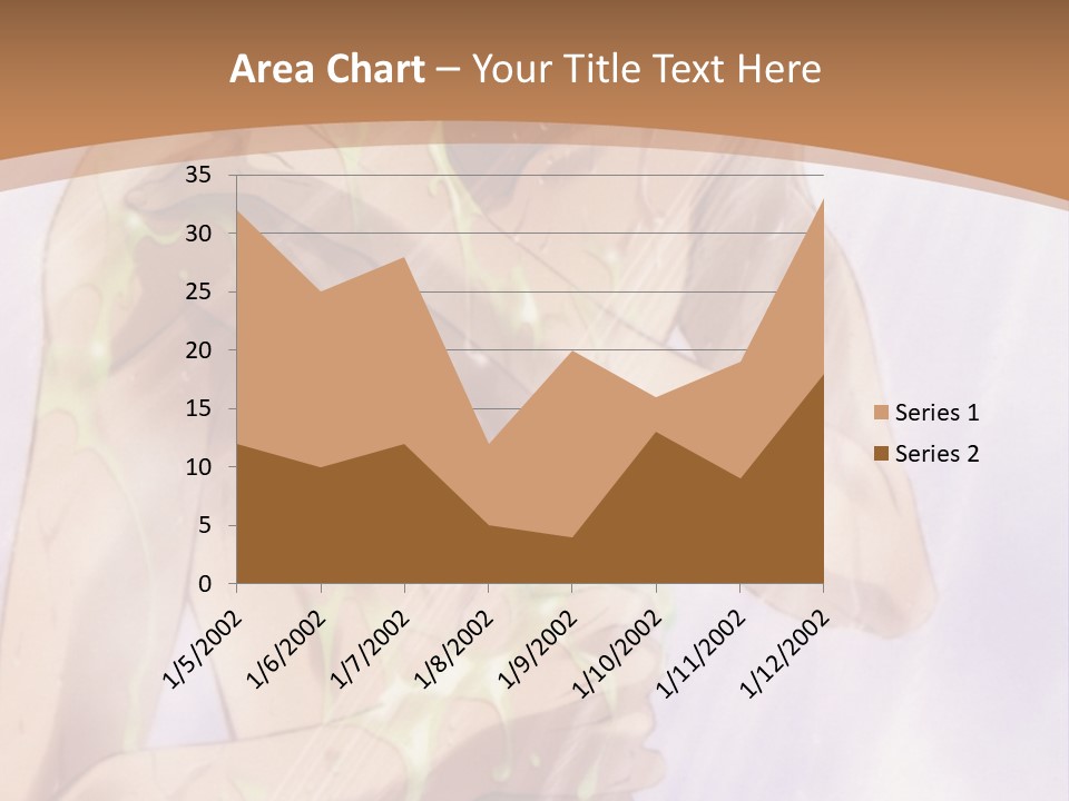 A Man With A Green Shirt Is Holding His Hands On His Chest PowerPoint Template