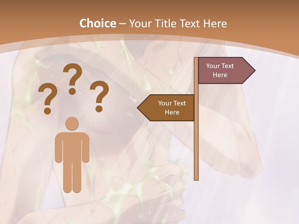 A Man With A Green Shirt Is Holding His Hands On His Chest PowerPoint Template