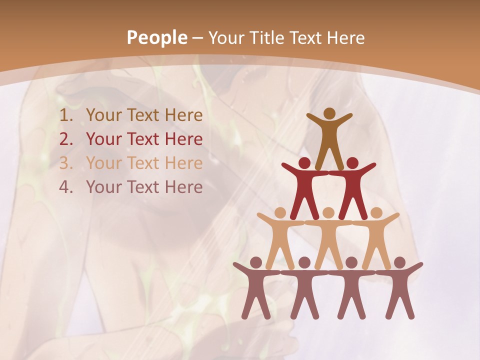 A Man With A Green Shirt Is Holding His Hands On His Chest PowerPoint Template