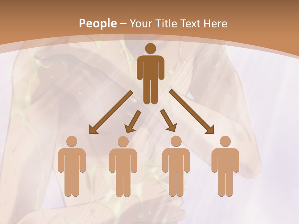 A Man With A Green Shirt Is Holding His Hands On His Chest PowerPoint Template