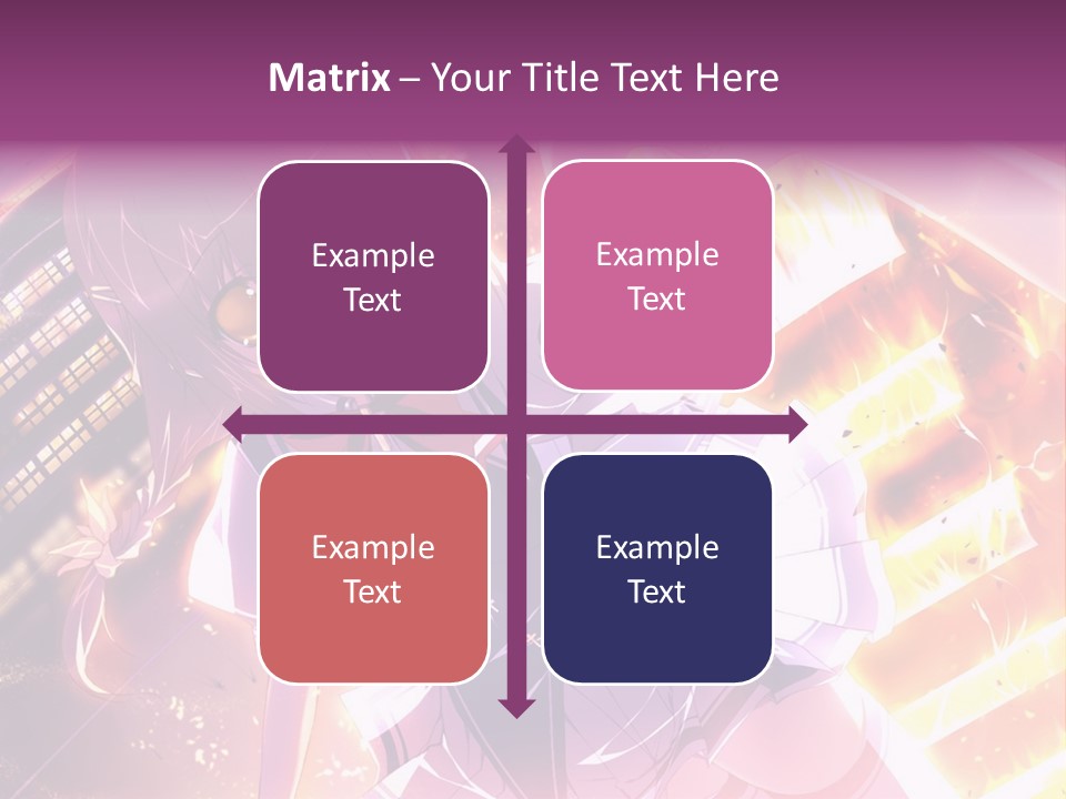 A Girl In A Short Skirt Is Dancing In Front Of A Cityscape PowerPoint Template