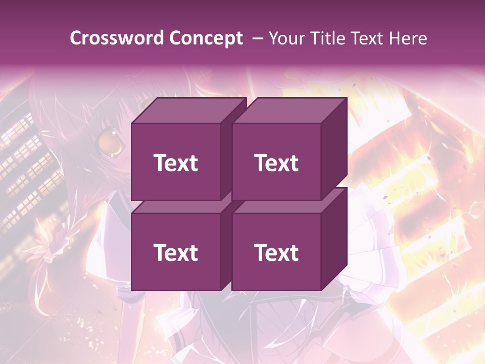 A Girl In A Short Skirt Is Dancing In Front Of A Cityscape PowerPoint Template