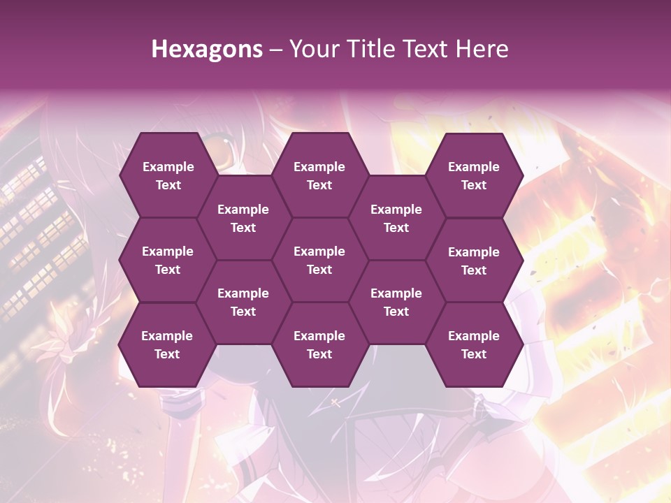 A Girl In A Short Skirt Is Dancing In Front Of A Cityscape PowerPoint Template