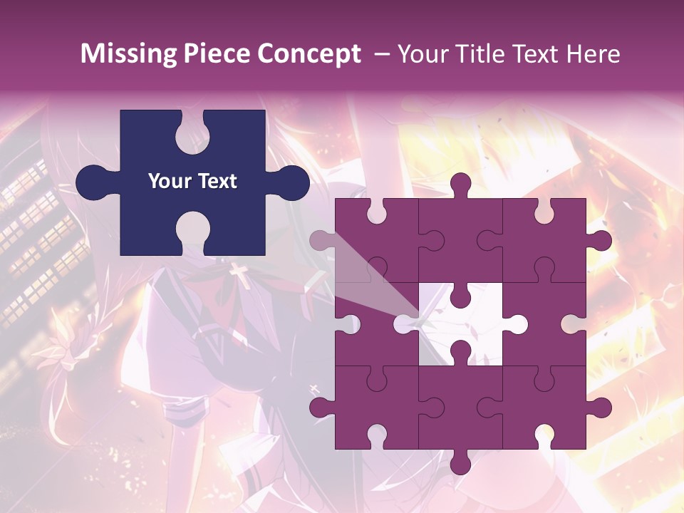 A Girl In A Short Skirt Is Dancing In Front Of A Cityscape PowerPoint Template