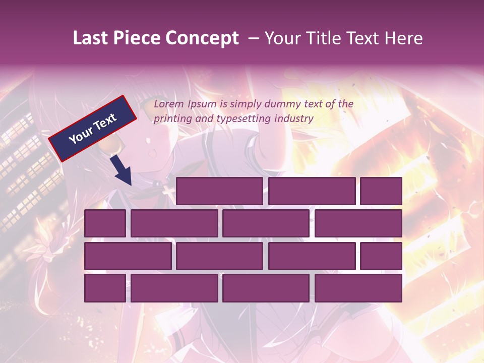 A Girl In A Short Skirt Is Dancing In Front Of A Cityscape PowerPoint Template