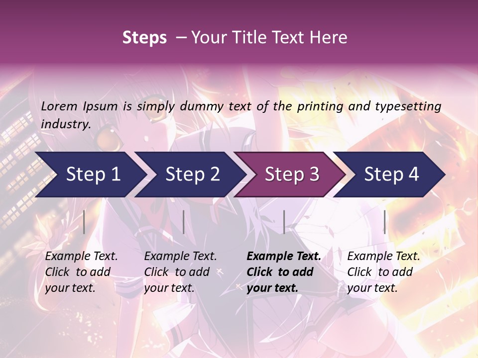 A Girl In A Short Skirt Is Dancing In Front Of A Cityscape PowerPoint Template