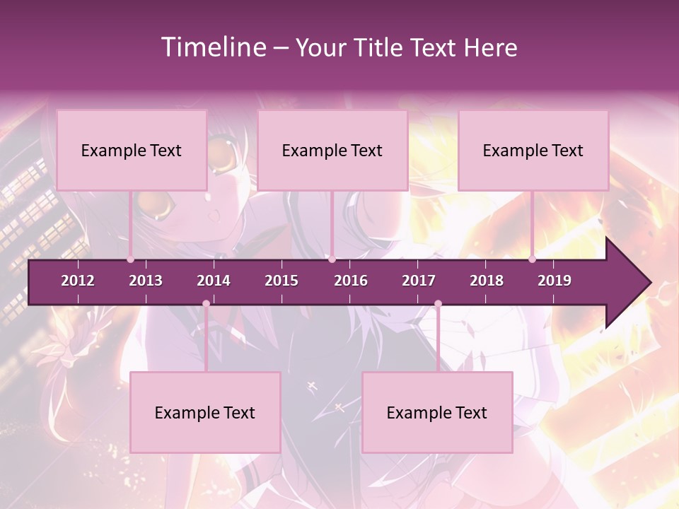 A Girl In A Short Skirt Is Dancing In Front Of A Cityscape PowerPoint Template