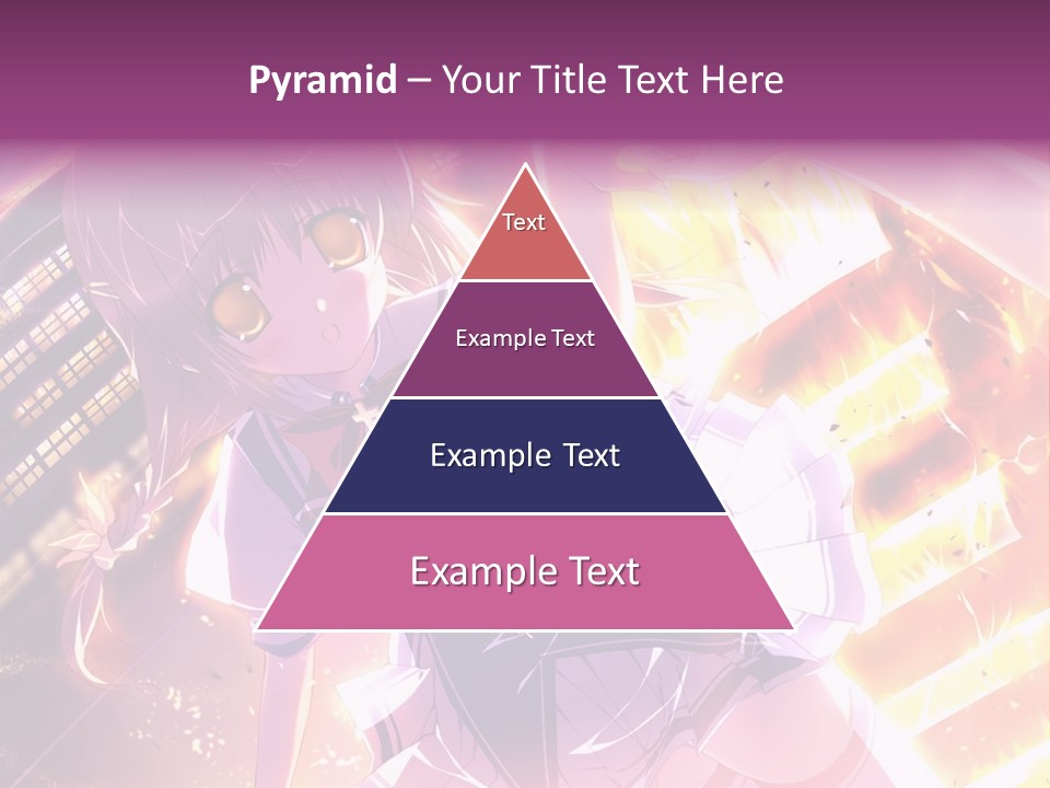 A Girl In A Short Skirt Is Dancing In Front Of A Cityscape PowerPoint Template