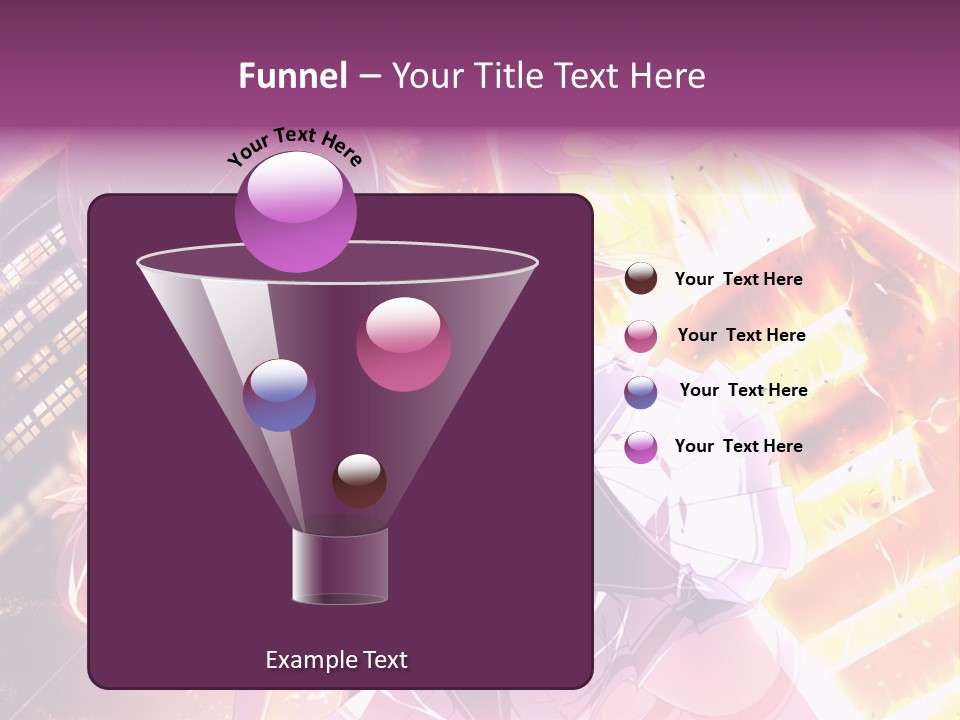 A Girl In A Short Skirt Is Dancing In Front Of A Cityscape PowerPoint Template