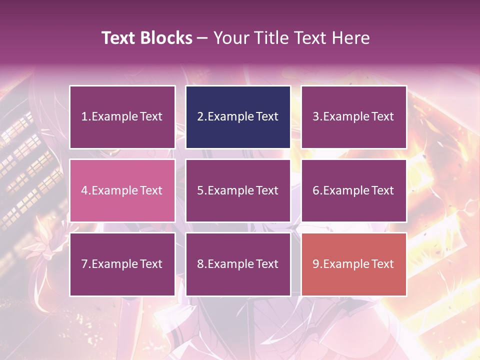 A Girl In A Short Skirt Is Dancing In Front Of A Cityscape PowerPoint Template