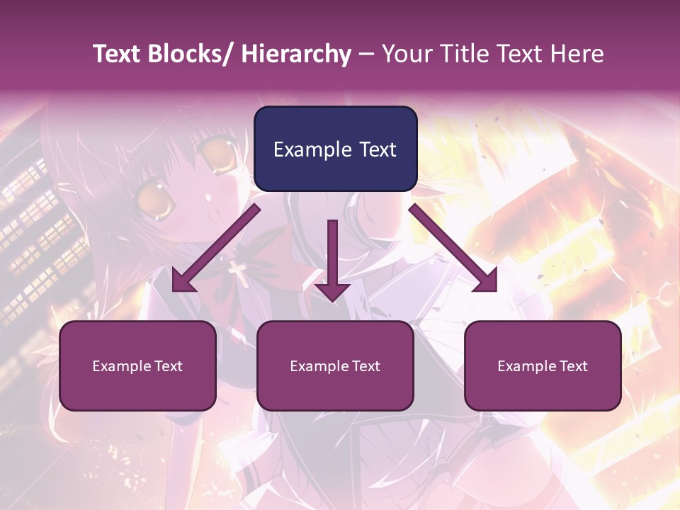 A Girl In A Short Skirt Is Dancing In Front Of A Cityscape PowerPoint Template