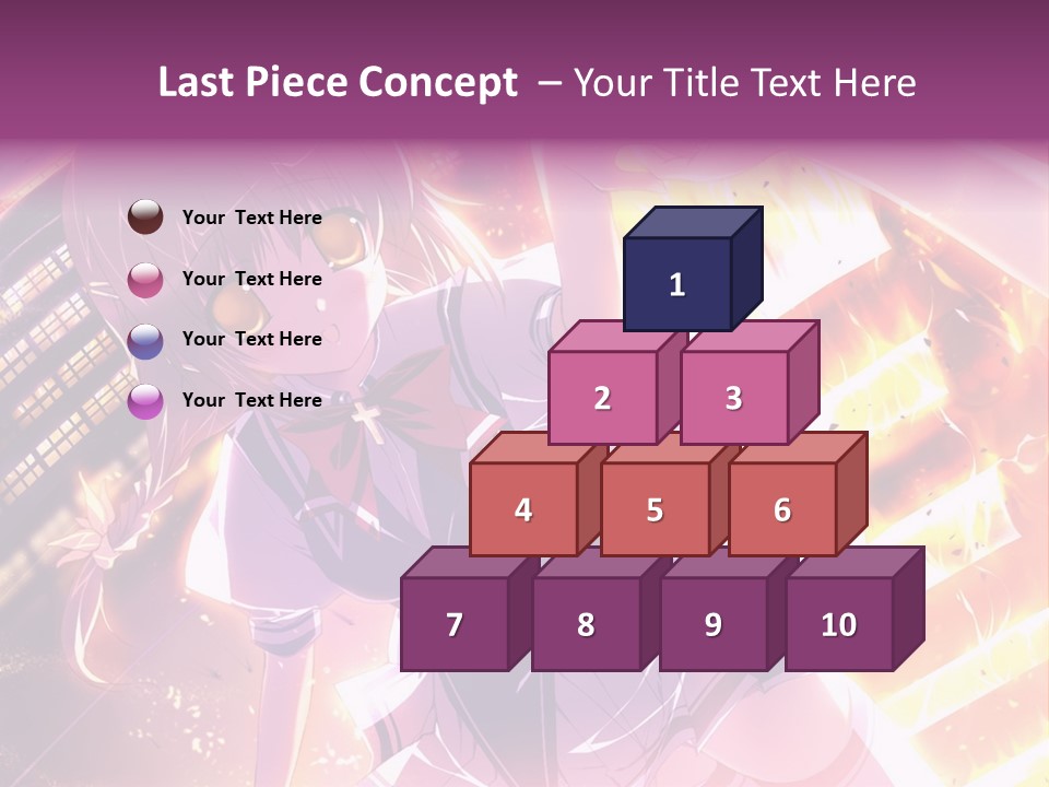 A Girl In A Short Skirt Is Dancing In Front Of A Cityscape PowerPoint Template