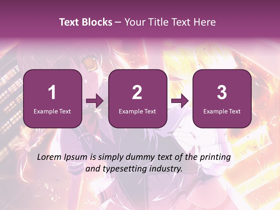 A Girl In A Short Skirt Is Dancing In Front Of A Cityscape PowerPoint Template