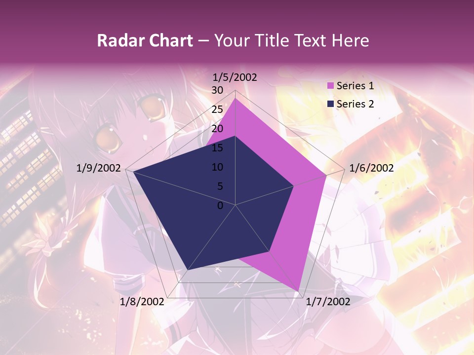 A Girl In A Short Skirt Is Dancing In Front Of A Cityscape PowerPoint Template