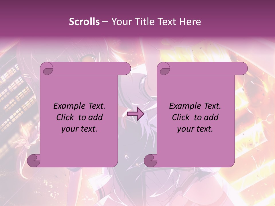 A Girl In A Short Skirt Is Dancing In Front Of A Cityscape PowerPoint Template