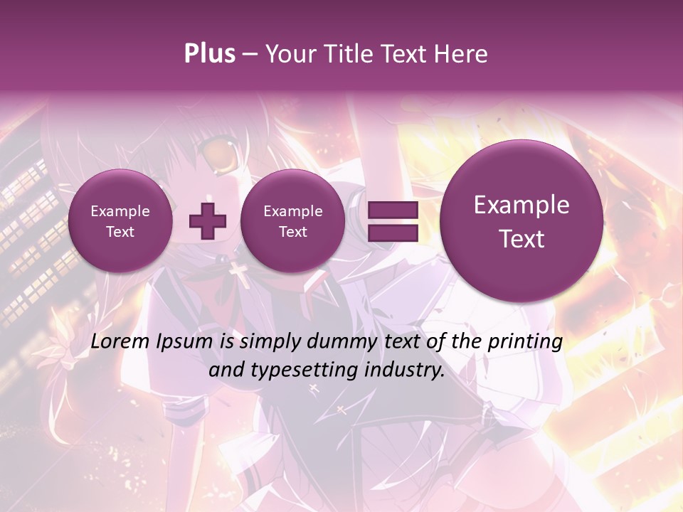 A Girl In A Short Skirt Is Dancing In Front Of A Cityscape PowerPoint Template