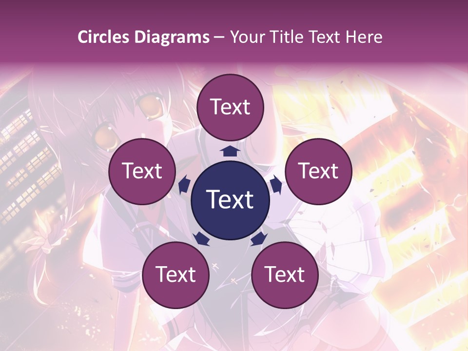 A Girl In A Short Skirt Is Dancing In Front Of A Cityscape PowerPoint Template