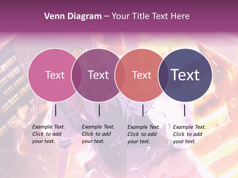 A Girl In A Short Skirt Is Dancing In Front Of A Cityscape PowerPoint Template