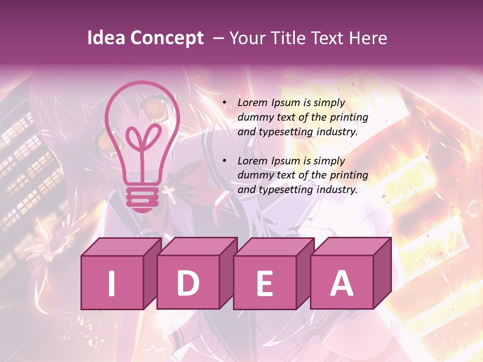 A Girl In A Short Skirt Is Dancing In Front Of A Cityscape PowerPoint Template