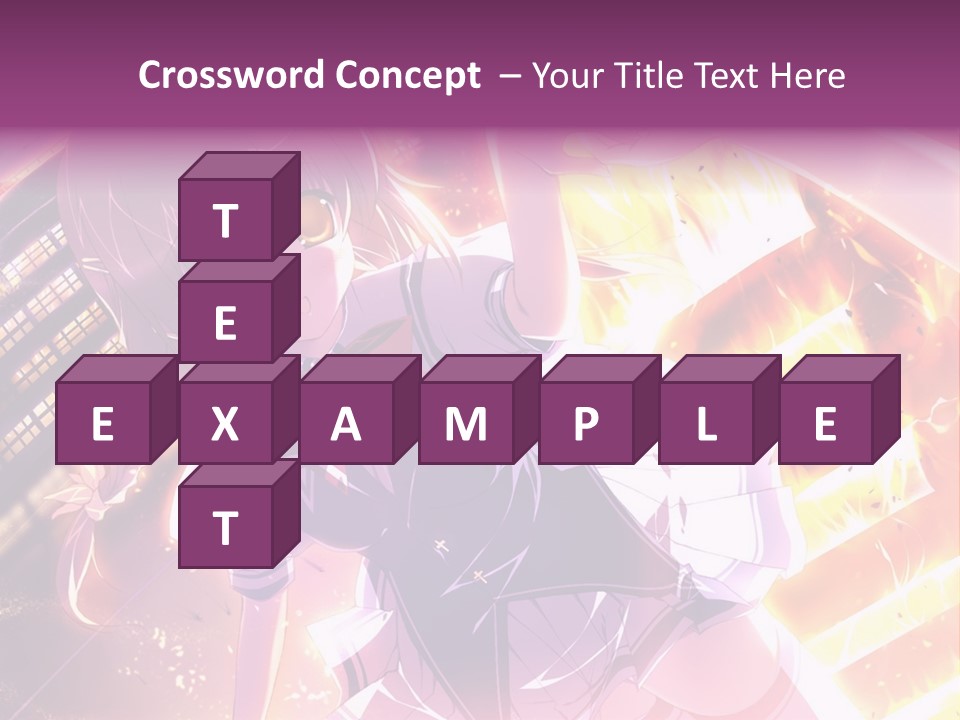 A Girl In A Short Skirt Is Dancing In Front Of A Cityscape PowerPoint Template