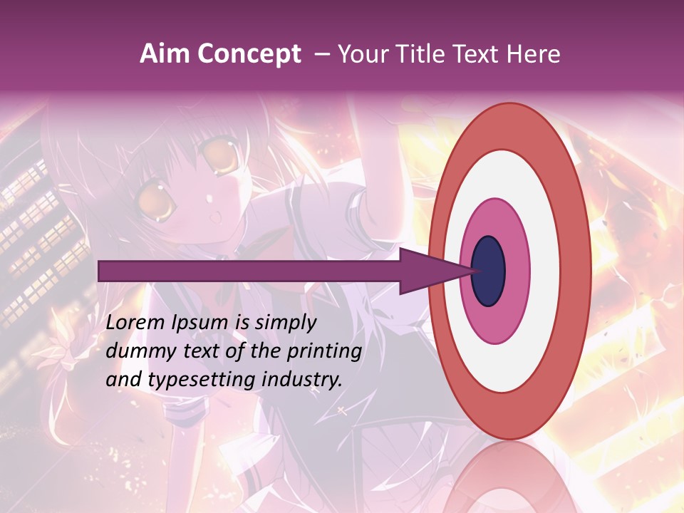 A Girl In A Short Skirt Is Dancing In Front Of A Cityscape PowerPoint Template