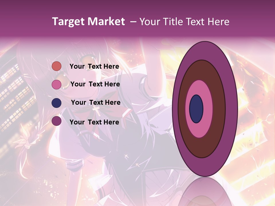 A Girl In A Short Skirt Is Dancing In Front Of A Cityscape PowerPoint Template